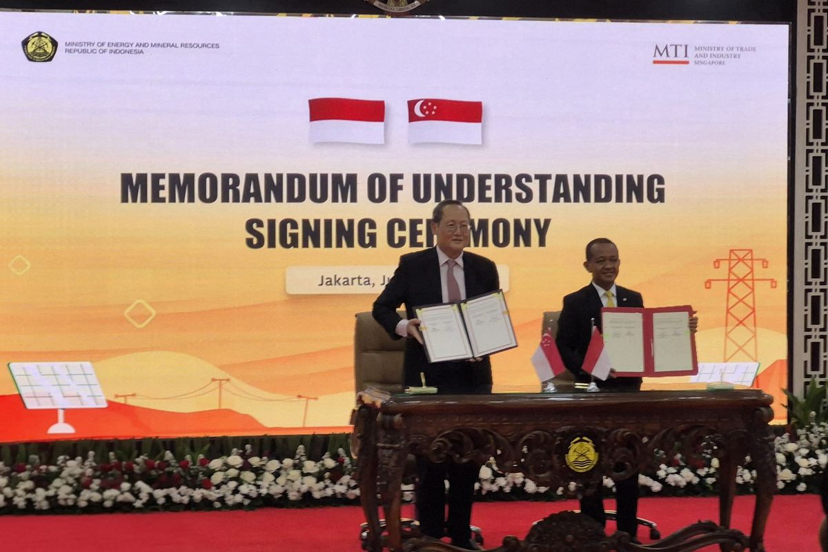Indonesia Ekspor Listrik Bersih 3,4 GW ke Singapura Hingga 2035