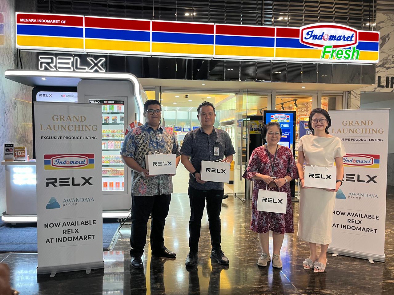Awandaya Group Umumkan Kemitraan Strategis dengan Indomaret untuk Distribusi Produk RELX di Indonesia