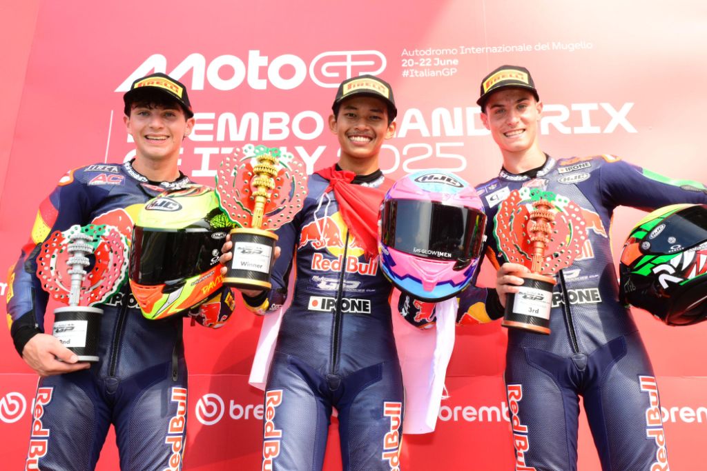 Dukung Talenta Muda, Juragan 99 Beri Rp100 Juta untuk Veda Ega Usai Menang di Mugello