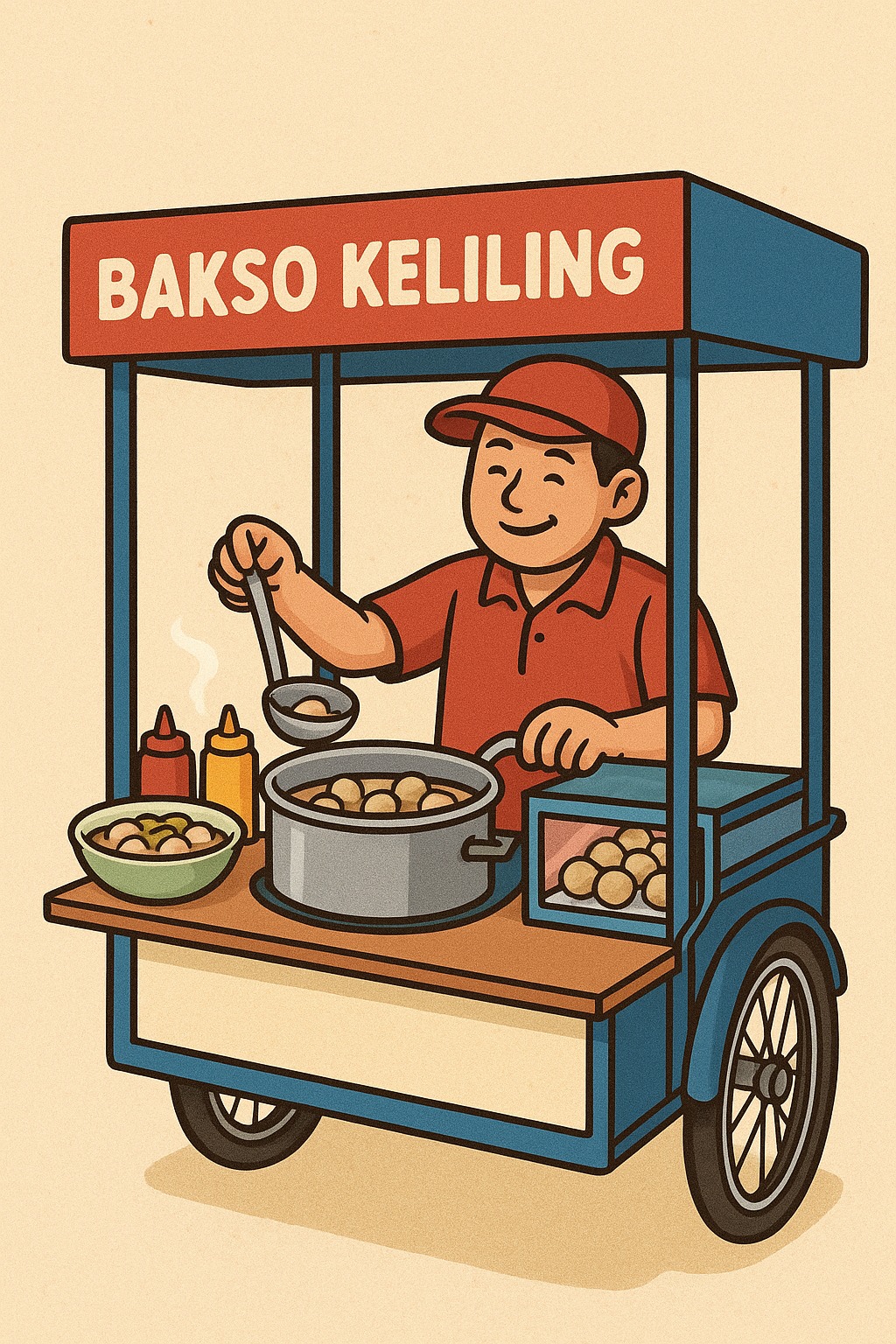 Ide Bisnis Kekinian: Waralaba Bakso Keliling, Modal Kecil Cuan Besar