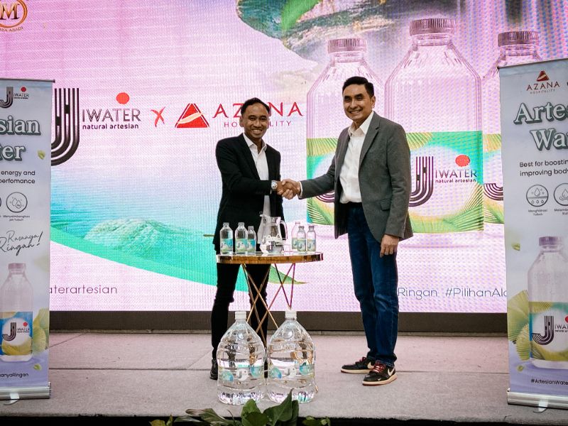 Jiwater Perluas Sayap ke Sektor Hospitality, Resmi Jadi Air Minum Resmi Azana Hospitality