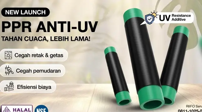 RIIFO Hadirkan Pipa PPR Anti UV: Solusi Tangguh untuk Instalasi Luar Ruangan