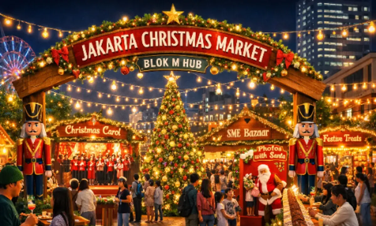 Ratusan UMKM Ramaikan Jakarta Christmas Market 2025 di Blok M Hub