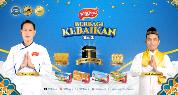 WINCheez Kembali Hadirkan Program “Berbagi Kebaikan Vol 2” dengan Hadiah Umrah hingga Emas Miliaran Rupiah
