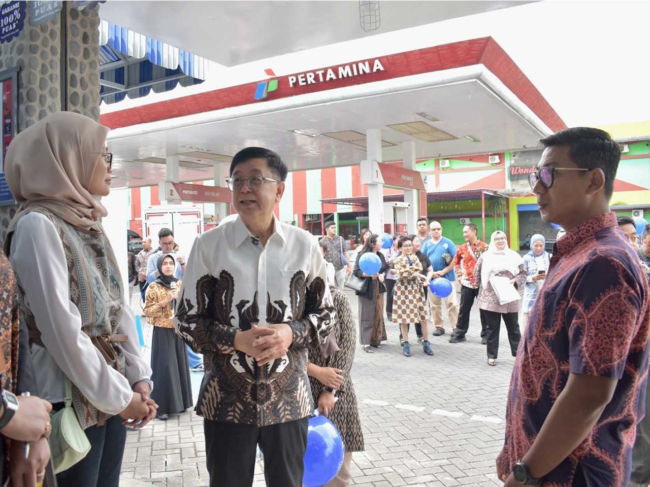 Biru dan Pertamina Patra Niaga Hadirkan Biru Container di SPBU, Perkuat Ekosistem One-Stop Service