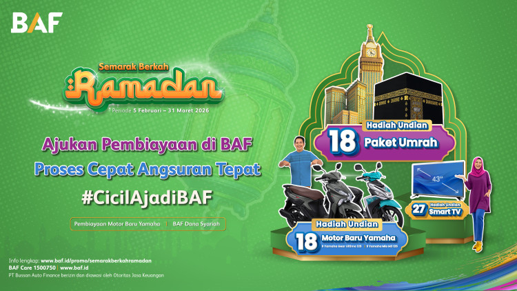 Semarak Berkah Ramadan BAF 2026: Kesempatan Umrah, Motor Yamaha Baru, hingga Smart TV untuk BAF Friends