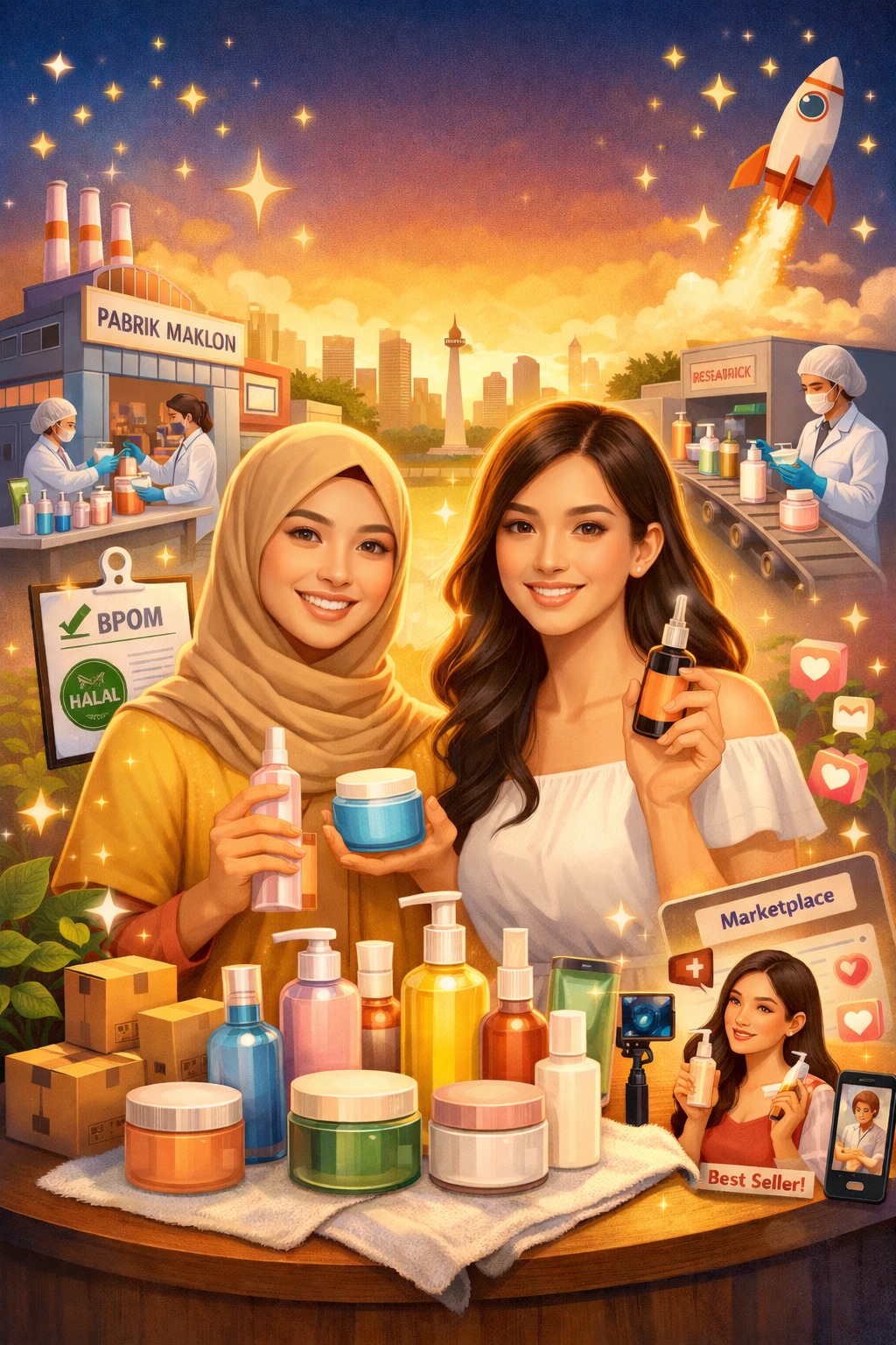 Brand Lokal Makin Glowing Berkat Tren Maklon Skincare: Strategi Pintar di Era Industri Kecantikan Indonesia