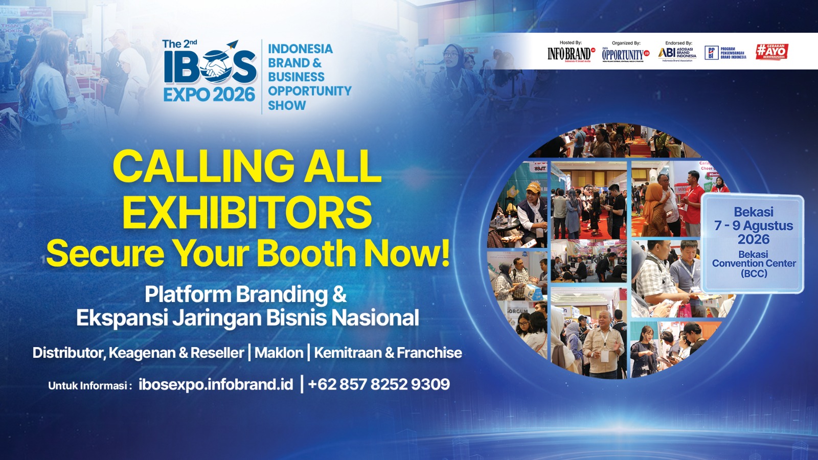 Pameran Peluang Bisnis 2nd IBOS EXPO 2026  Digelar Agustus, Platform Branding & Ekspansi Jaringan Bisnis Nasional