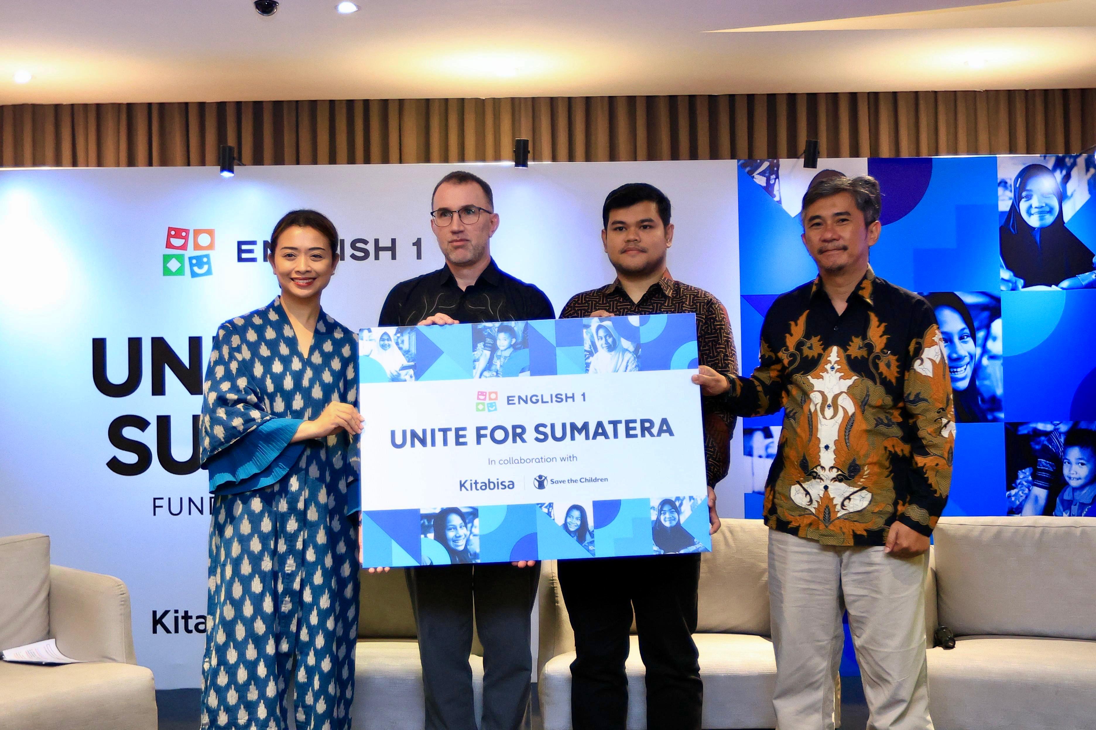 English 1 Unite for Sumatra” Himpun Rp 100 Juta  untuk Pemulihan Anak Terdampak Banjir