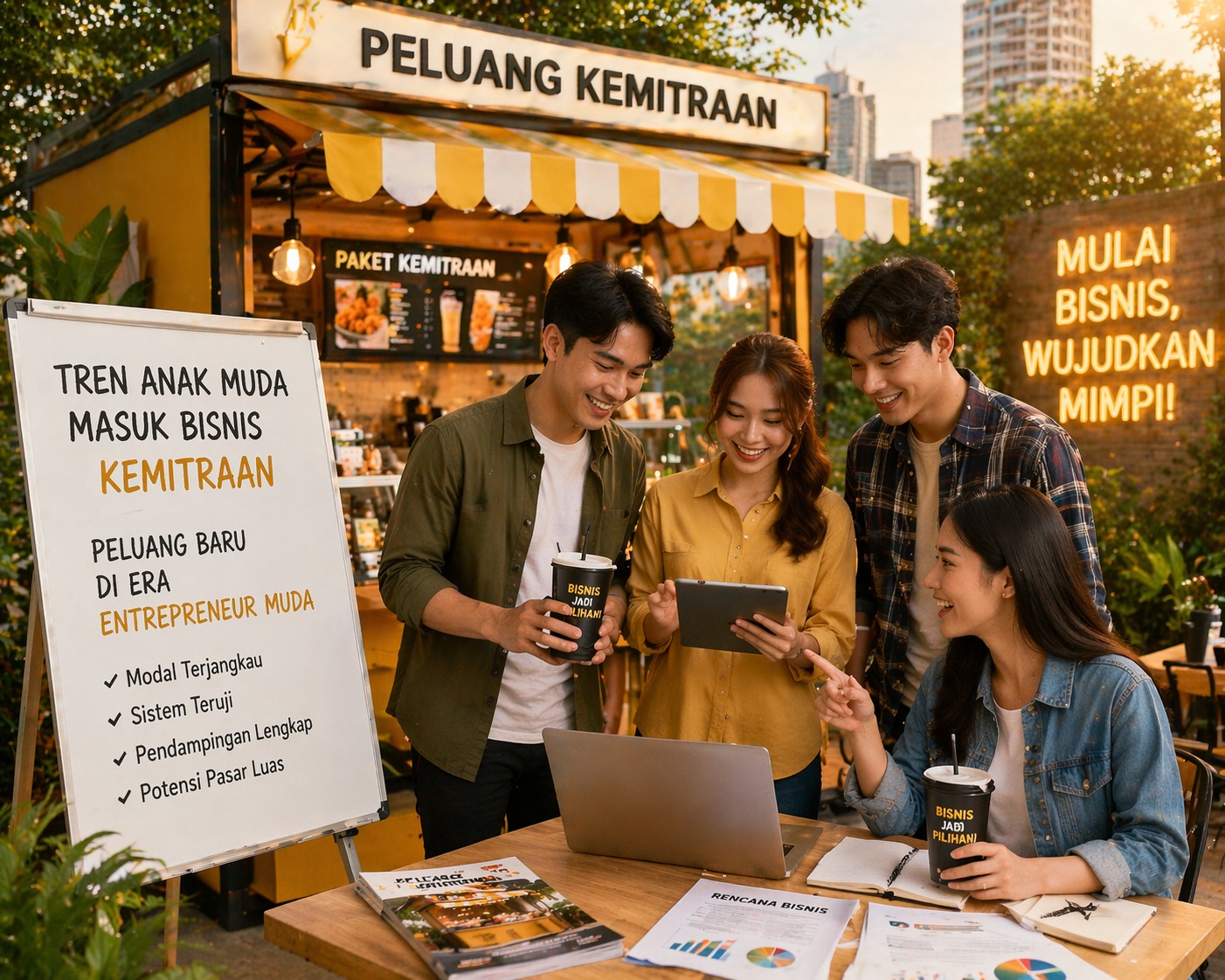 Tren Anak Muda Masuk Bisnis Kemitraan, Peluang Baru di Era Entrepreneur Muda