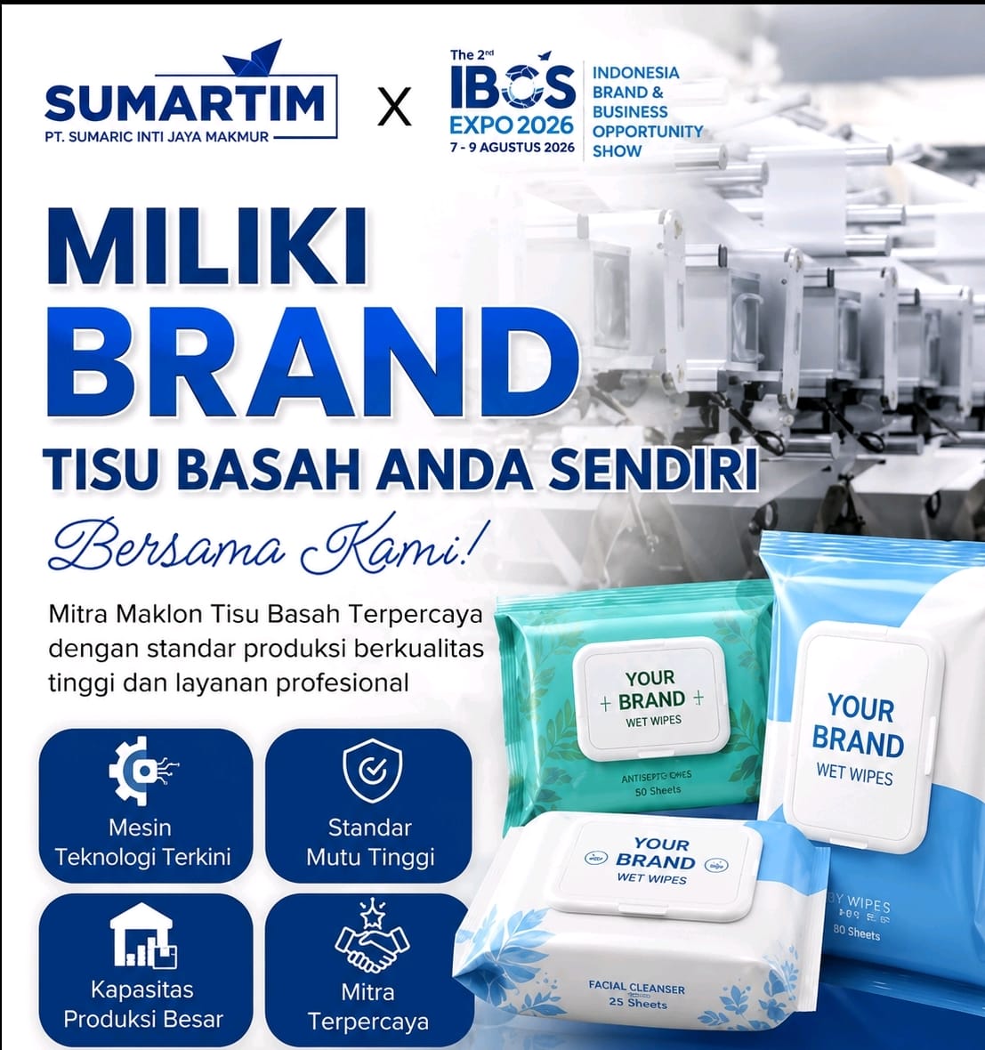 SUMARTIM Hadir di The 2nd IBOS Expo 2026 Buka Kesempatan Bangun Brand Sendiri
