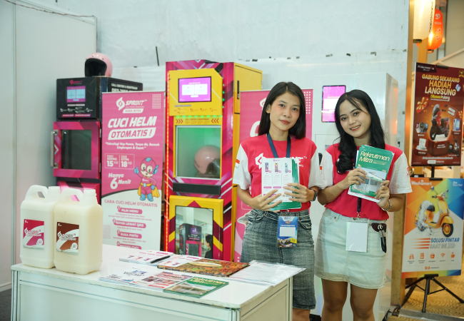 Sprint Buka Peluang Bisnis Cuci Helm Otomatis, Perluas Relasi Lewat IBOS Expo 2026