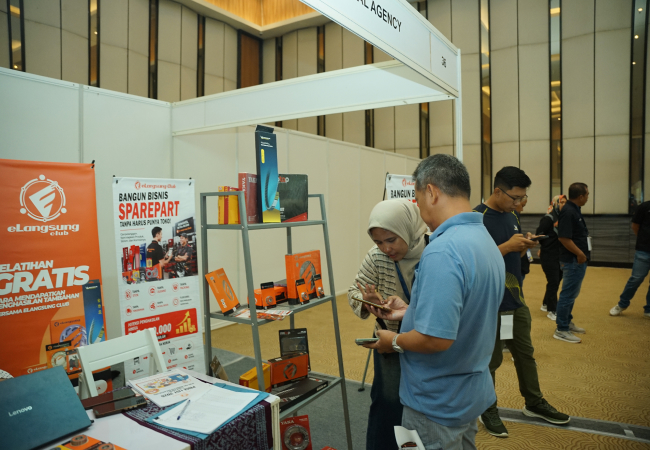 eLangsung Tawarkan Peluang Bisnis Sparepart Motor lewat Affiliator dan eAgen di IBOS Expo 2026