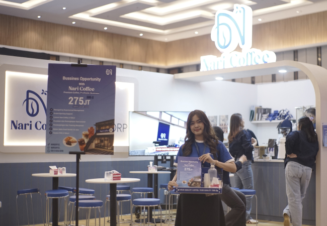 Nari Coffee Tawarkan Kemitraan Coffee Shop, Catat Leads dan Closing di IBOS Expo 2026