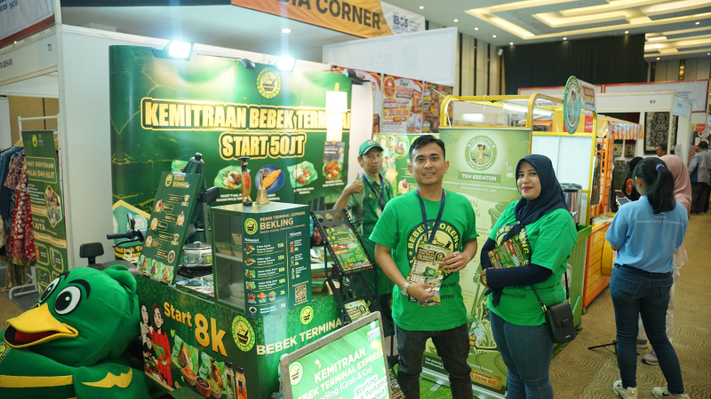 Bebek Terminal Tawarkan Kemitraan Bekling dan Teh Kedaton, Puas dengan Traffic IBOS Expo 2026